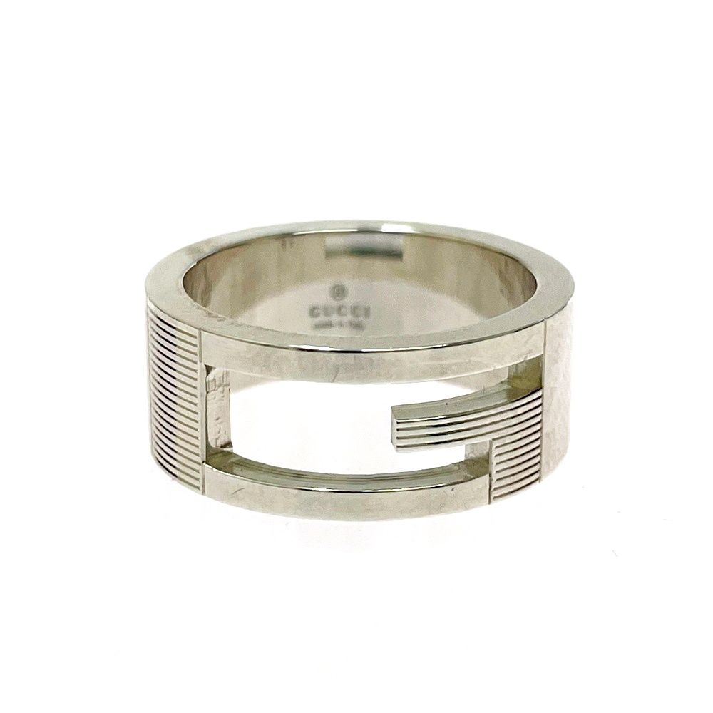 Gucci Silver Logo Ring 925 Engraved