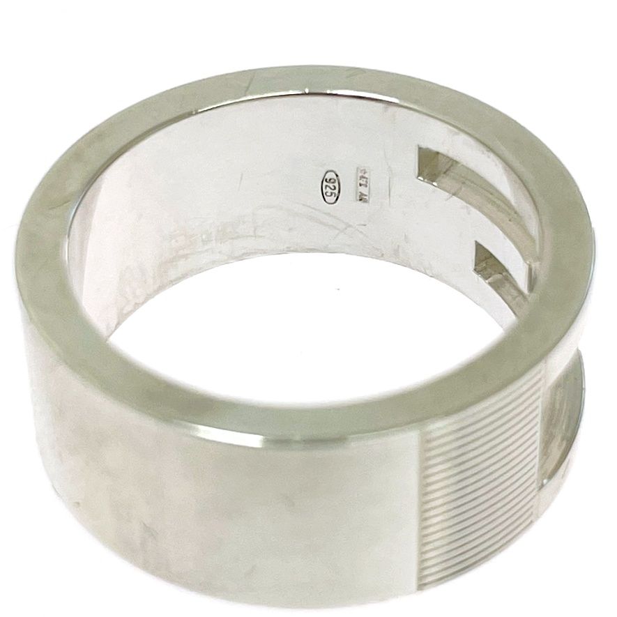 Gucci Silver Logo Ring 925 Engraved