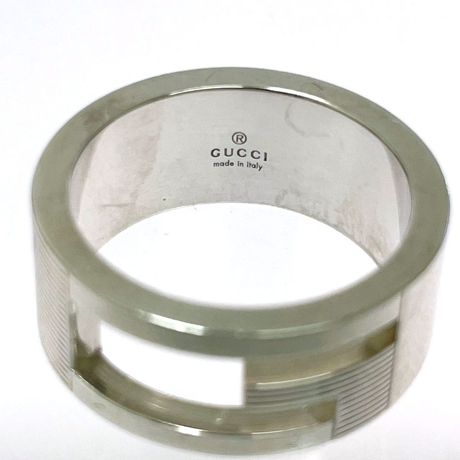 Gucci Silver Logo Ring 925 Engraved