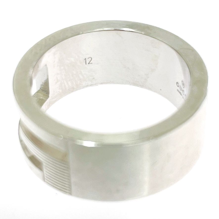 Gucci Silver Logo Ring 925 Engraved