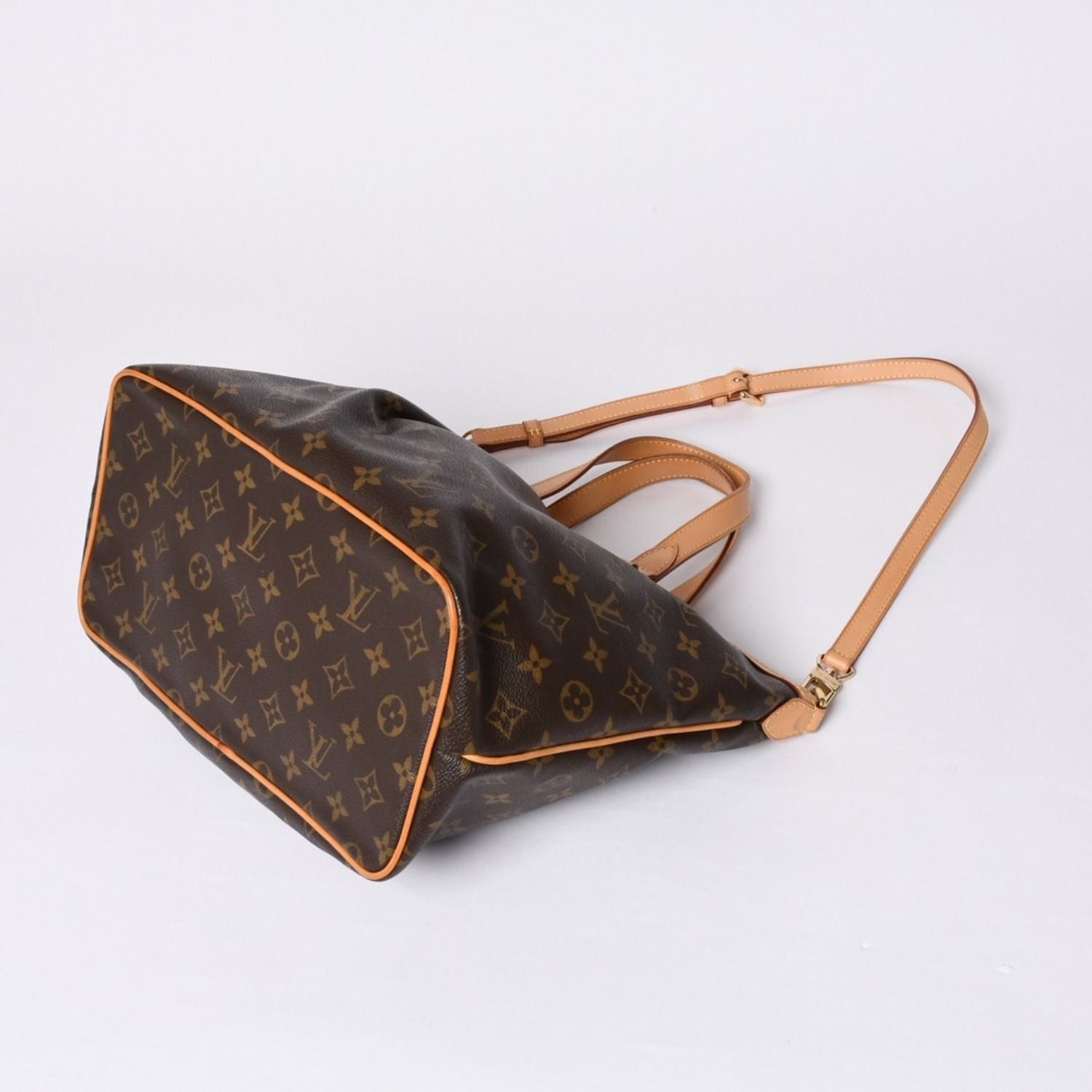 Louis Vuitton Palermo PM Handbag Monogram Leather Gold — view 8