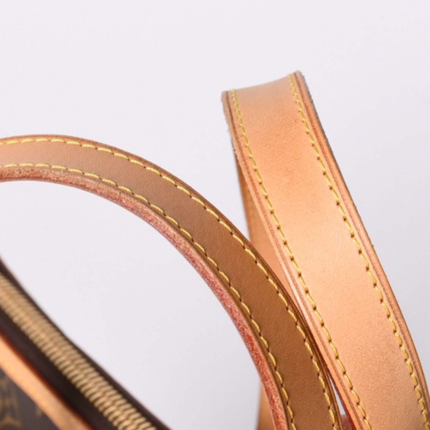 Louis Vuitton Palermo PM Handbag Monogram Leather Gold — view 5