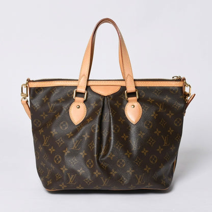 Louis Vuitton Palermo PM Handbag Monogram Leather Gold — view 2