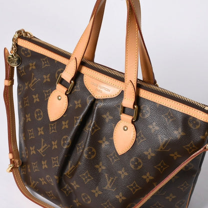 Louis Vuitton Palermo PM Handbag Monogram Leather Gold — view 4