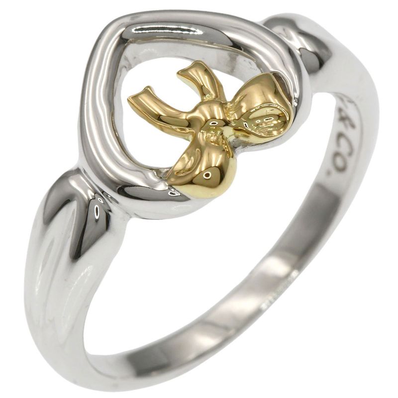 Tiffany & Co Heart with Bow Ring 18k Yellow Gold