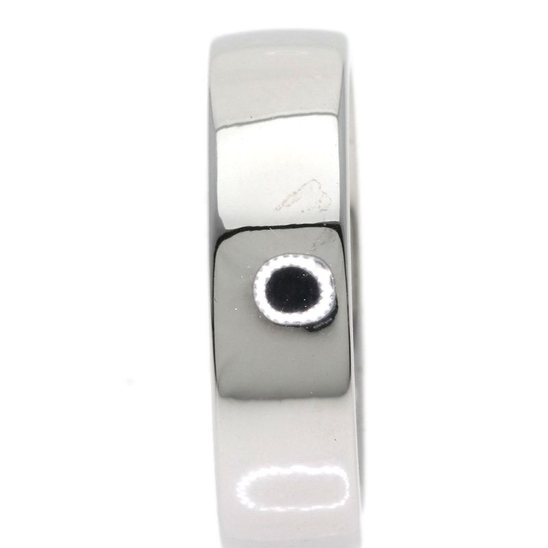 Celine Logo Diamond Ring 18k White Gold