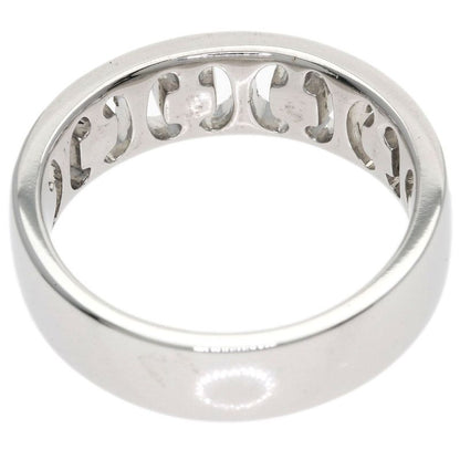 Celine Logo Diamond Ring 18k White Gold