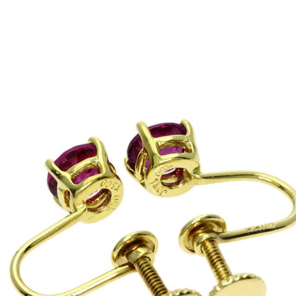 Tiffany & Co Garnet Earrings 18k Yellow Gold