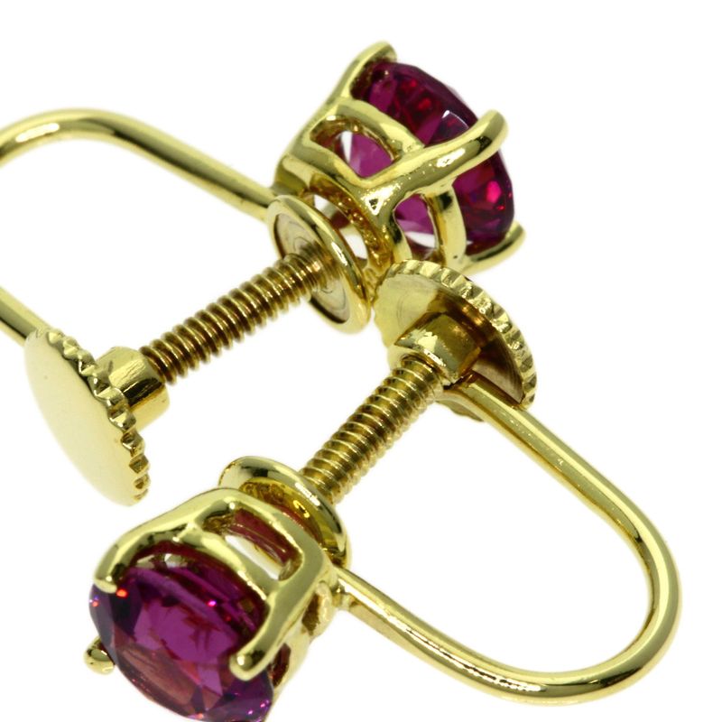Tiffany & Co Garnet Earrings 18k Yellow Gold