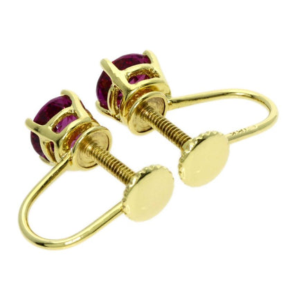 Tiffany & Co Garnet Earrings 18k Yellow Gold