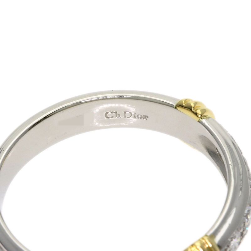 Dior Diamond Combination Ring 18k Yellow Gold