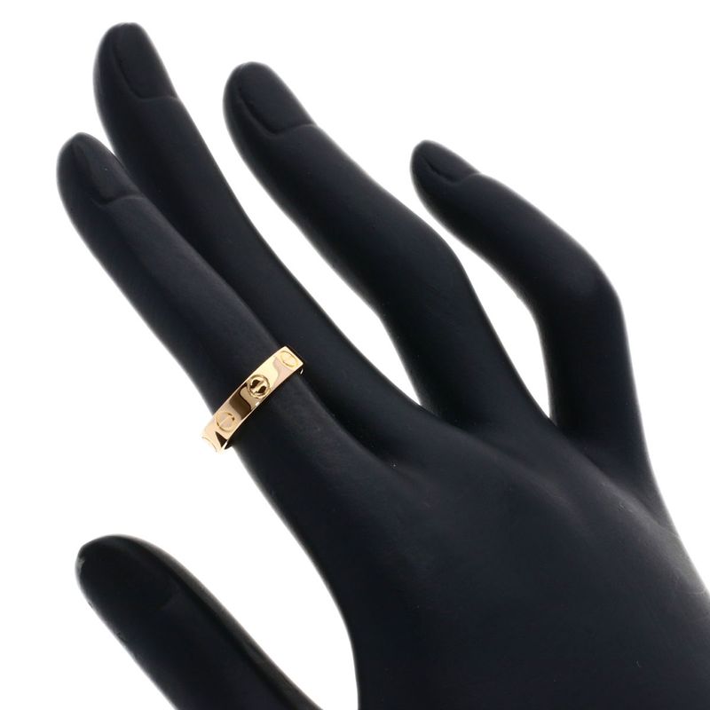 Cartier Mini Love Ring 46 18k Pink Gold