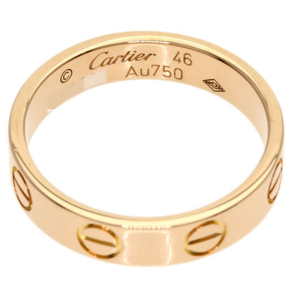 Cartier Mini Love Ring 46 18k Pink Gold