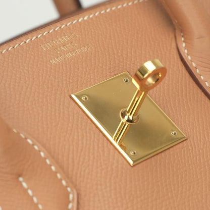 Hermes Birkin 35 Tote Courchevel Natural Brown