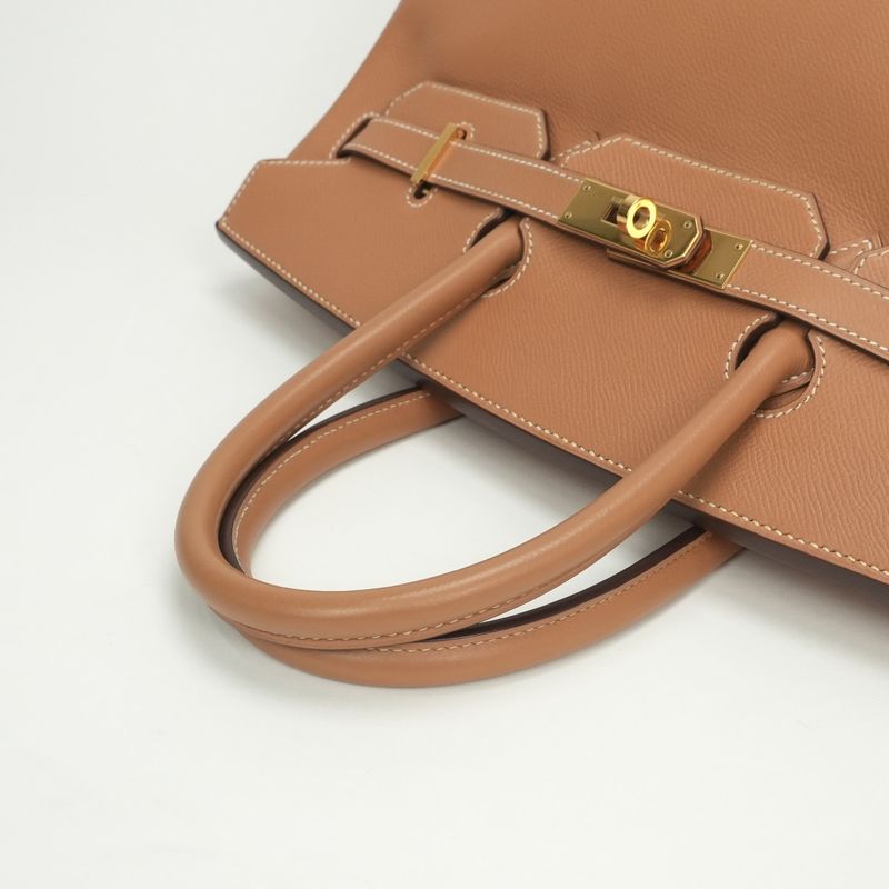 Hermes Birkin 35 Tote Courchevel Natural Brown