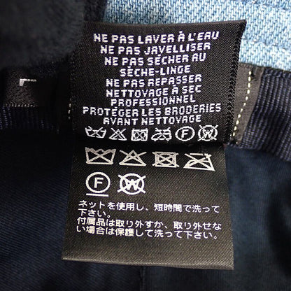 Chanel Logo Bucket Hat Denim Blue Shallow No String Sequins