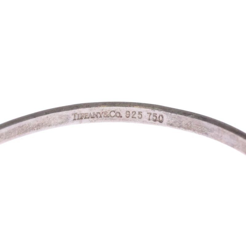 Tiffany & Co Love Knot Hook Eye Bracelet Bangle Silver