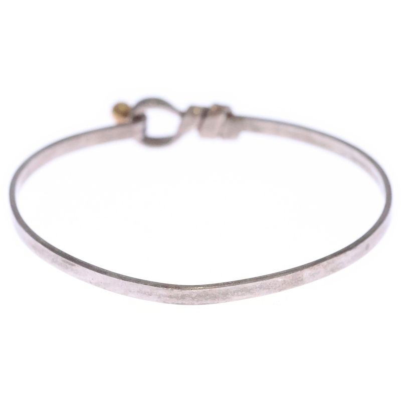Tiffany & Co Love Knot Hook Eye Bracelet Bangle Silver