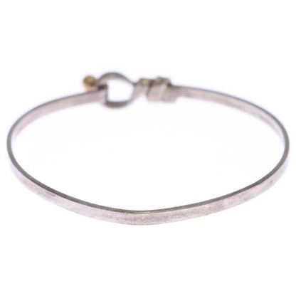 Tiffany & Co Love Knot Hook Eye Bracelet Bangle Silver