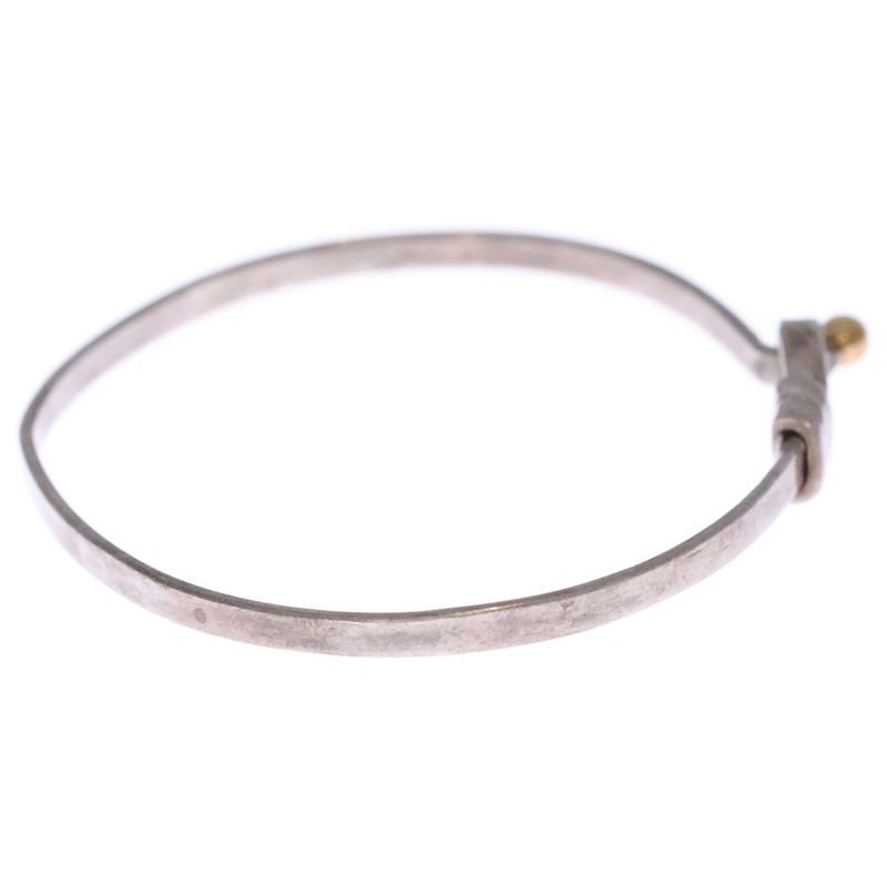 Tiffany & Co Love Knot Hook Eye Bracelet Bangle Silver