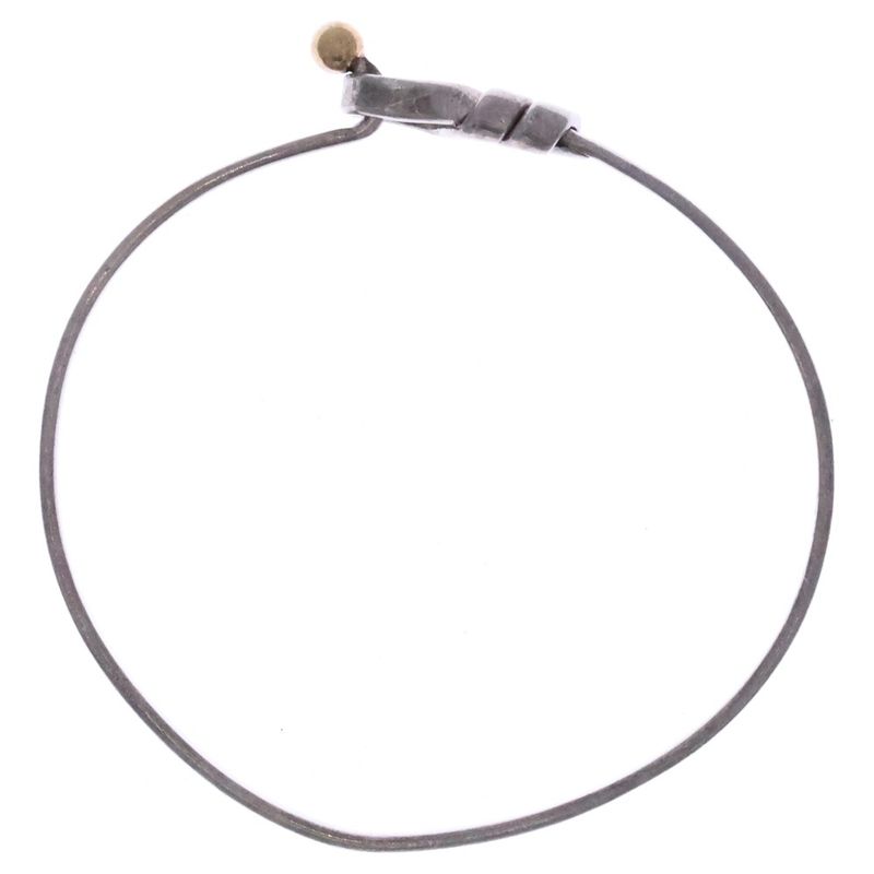Tiffany & Co Love Knot Hook Eye Bracelet Bangle Silver