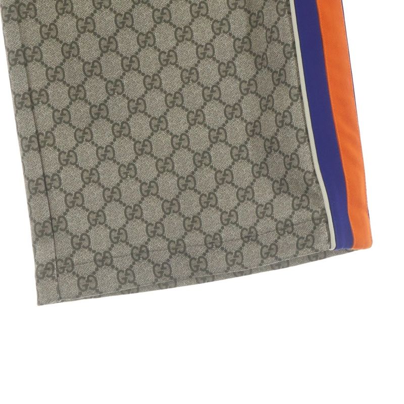 Gucci Animal Embroidery Side Line Technical Cotton Jersey Track Pants Beige