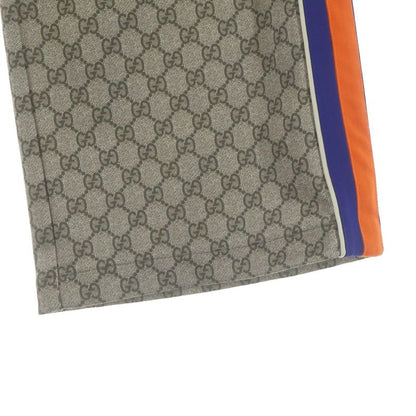 Gucci Animal Embroidery Side Line Technical Cotton Jersey Track Pants Beige