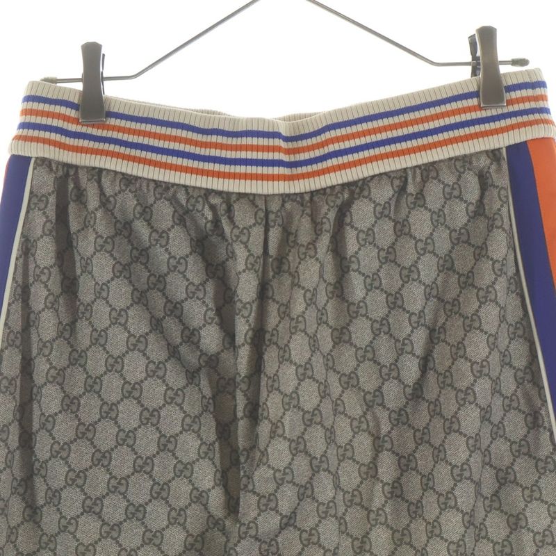 Gucci Animal Embroidery Side Line Technical Cotton Jersey Track Pants Beige