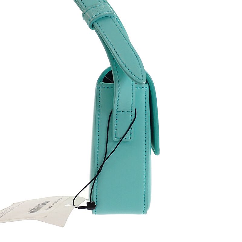 Celine Triomphe Claude Shoulder Bag Calf Turquoise Blue
