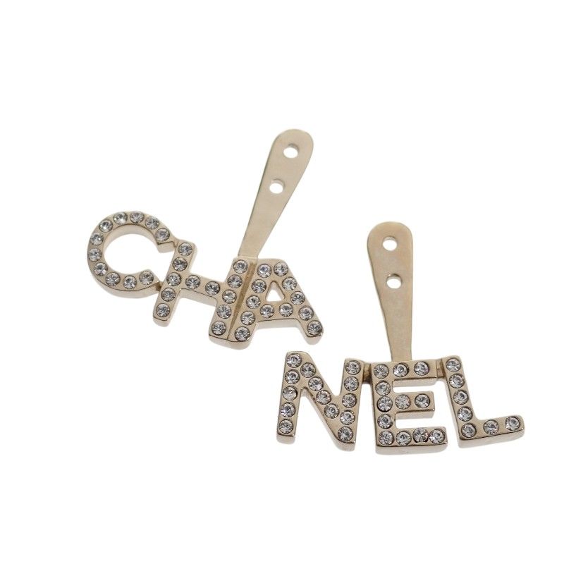 Chanel CC Logo Earrings 2-Way Faux Pearl Gold