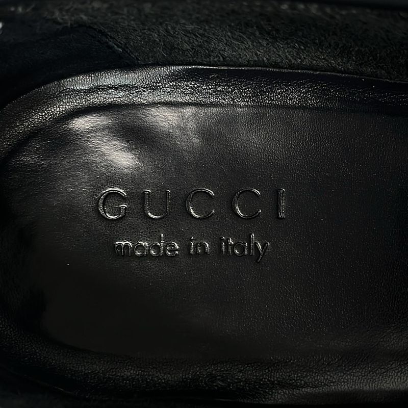 Gucci Loafers 10 Black Horsebit Leather