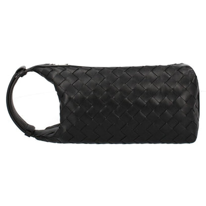 Bottega Veneta Vertical Wallace Intrecciato Bags Black Shoulder Bag