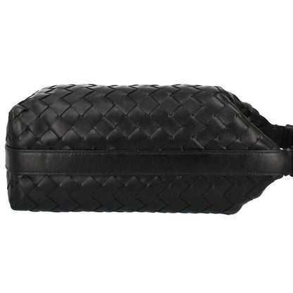 Bottega Veneta Vertical Wallace Intrecciato Bags Black Shoulder Bag