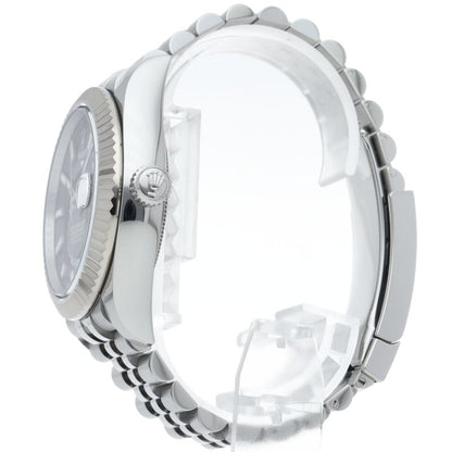 Rolex Sky Dweller Watch Jubilee Blue Box 18k White Gold SS Polished