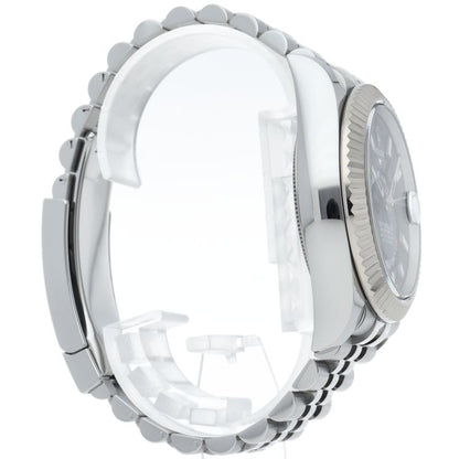 Rolex Sky Dweller Watch Jubilee Blue Box 18k White Gold SS Polished