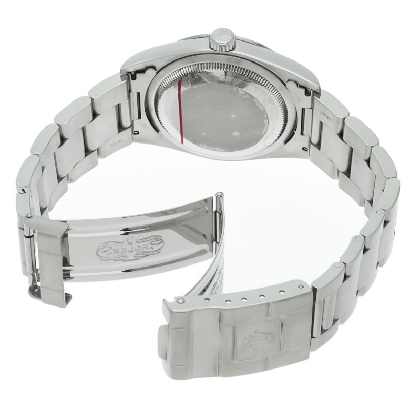 Rolex Only Swiss SS Watch Black Polished
