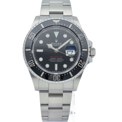 Rolex Sea Dweller Watch Red Sead Box SS Black Polished
