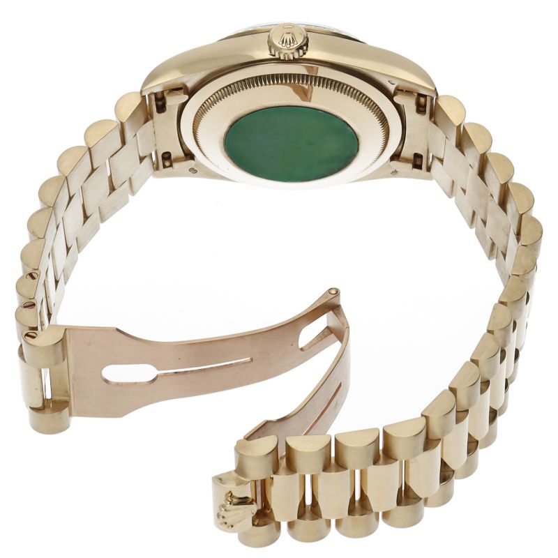 Rolex Day Date Watch Diamond Box 18k Yellow Gold Chien Pankara Polished