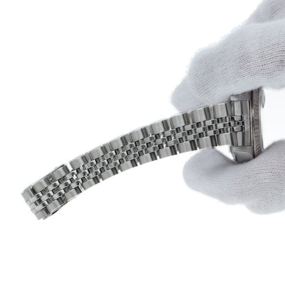 Rolex Datejust Watch 18k White Gold SS Black Polished