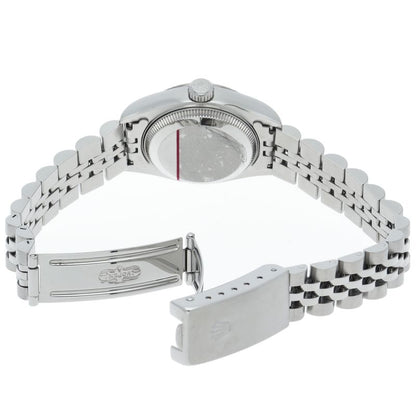 Rolex Datejust Watch 18k White Gold SS Black Polished