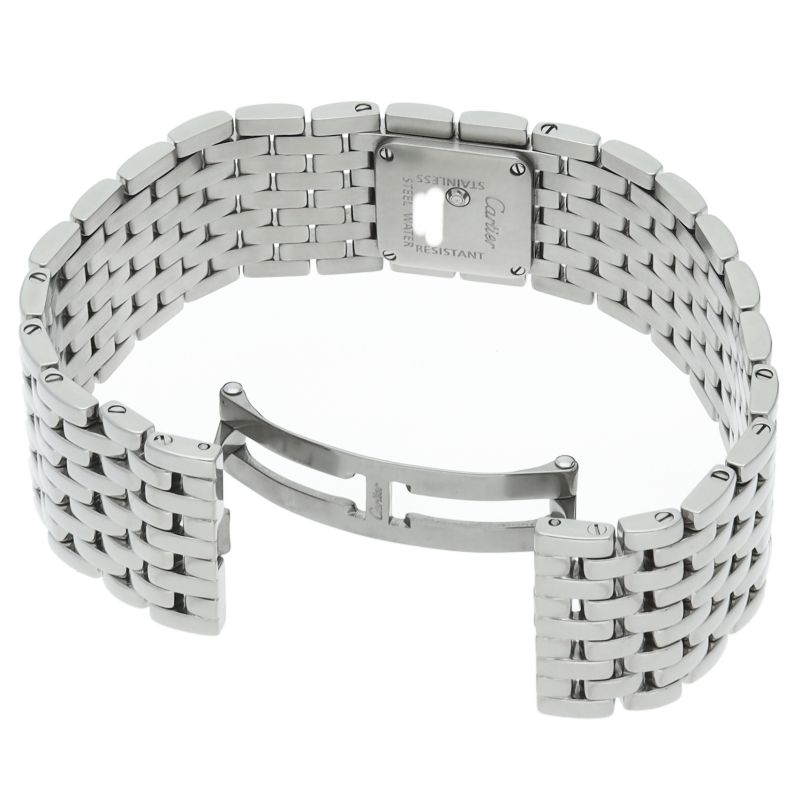 Cartier Ribbon Watch Shell SS Blue Polished