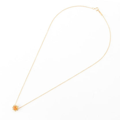 Tiffany & Co Citrine Necklace 750 Gold Orange