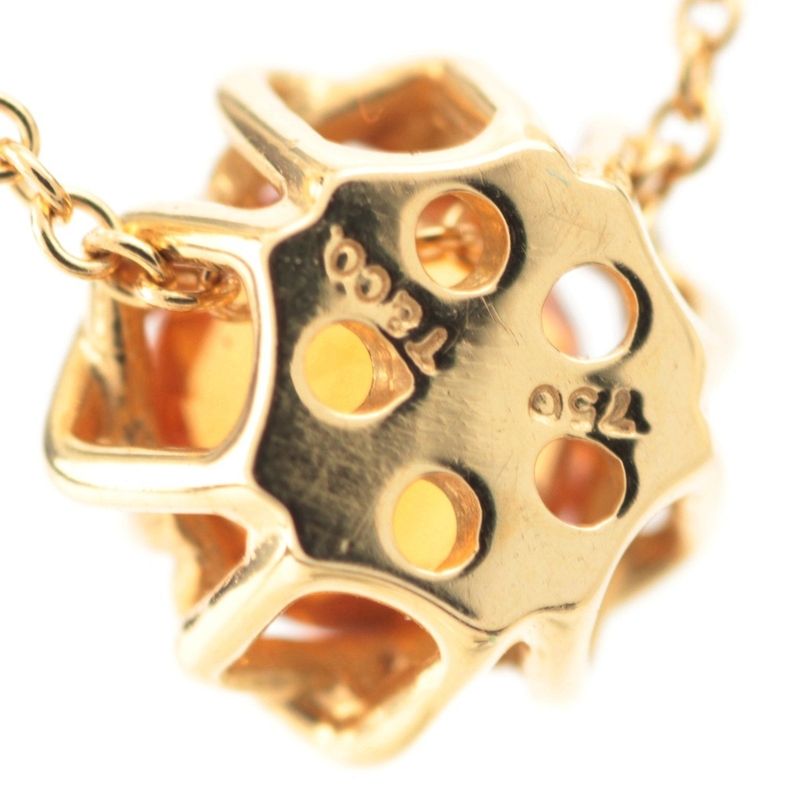 Tiffany & Co Citrine Necklace 750 Gold Orange