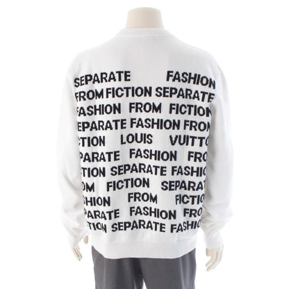 Louis Vuitton Cotton Letters Knit Sweater White