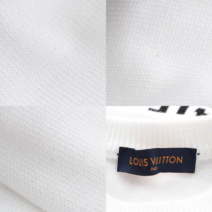 Louis Vuitton Cotton Letters Knit Sweater White