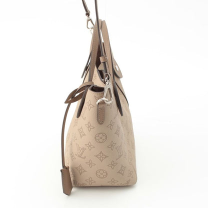 Louis Vuitton Monogram Mahina Leather Hina PM 2-Way Shoulder Tote Handbag Gare
