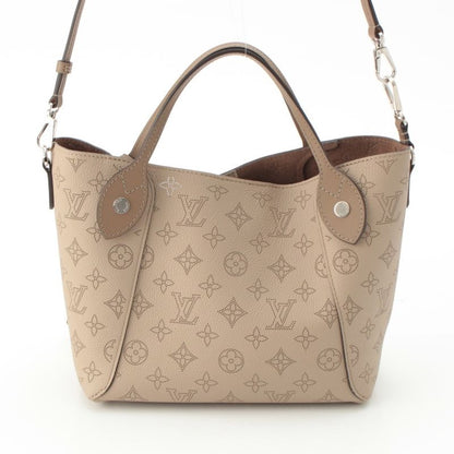 Louis Vuitton Monogram Mahina Leather Hina PM 2-Way Shoulder Tote Handbag Gare