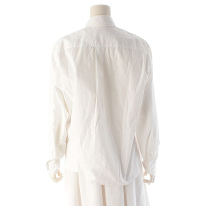Hermes Martin Margiela Era Cotton Long Sleeve Shirt Top White 44