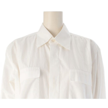 Hermes Martin Margiela Era Cotton Long Sleeve Shirt Top White 44