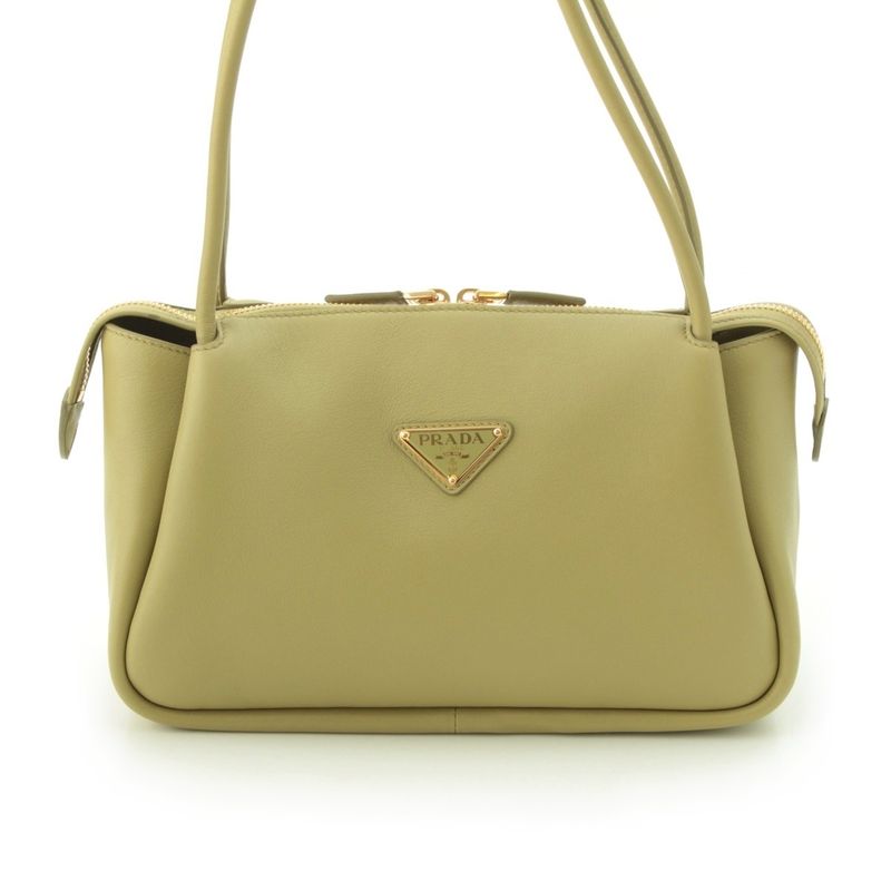 Prada Darling Leather Shoulder Bag Pistachio Light Green